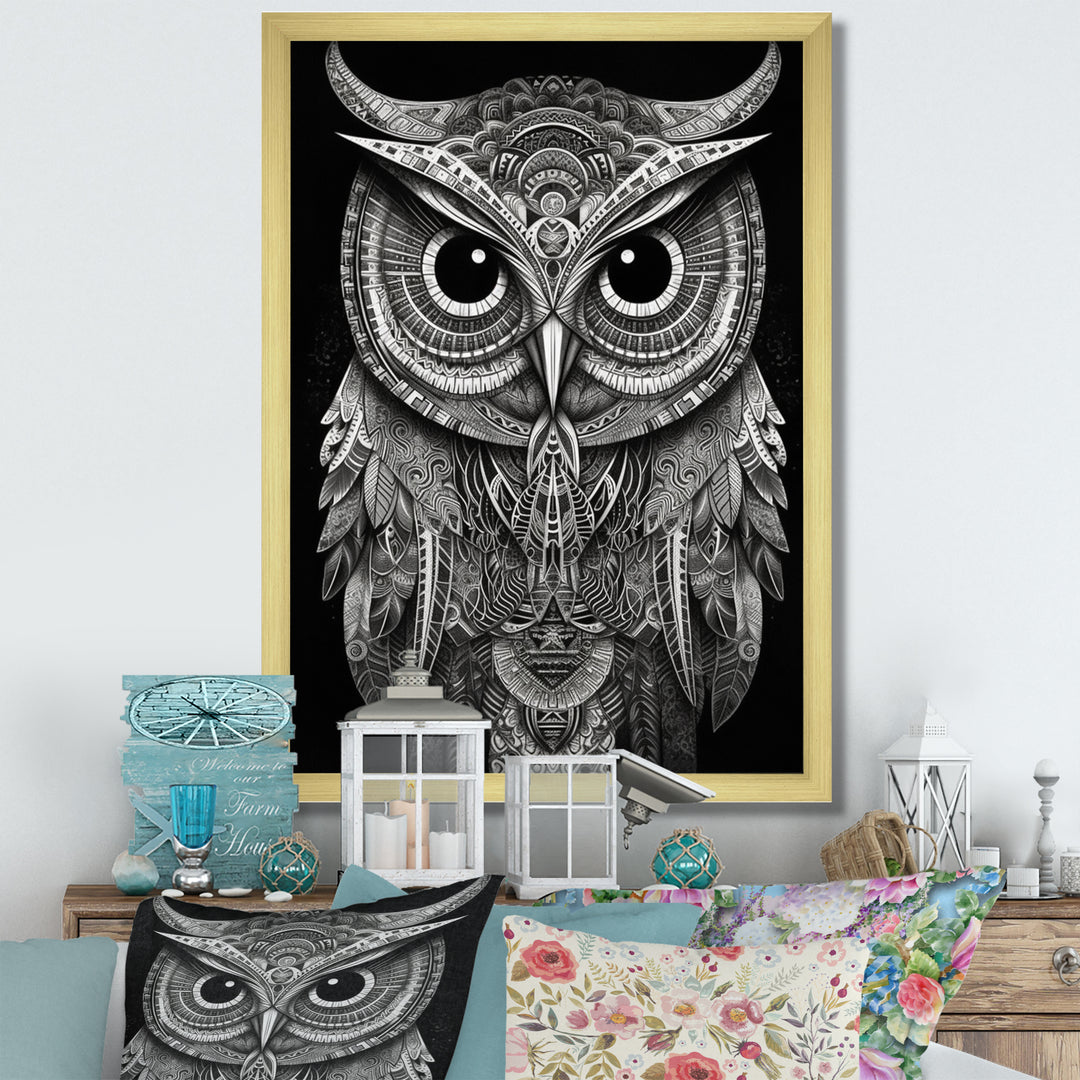 Wisdom Of The White Owl - White Owl Wall Art