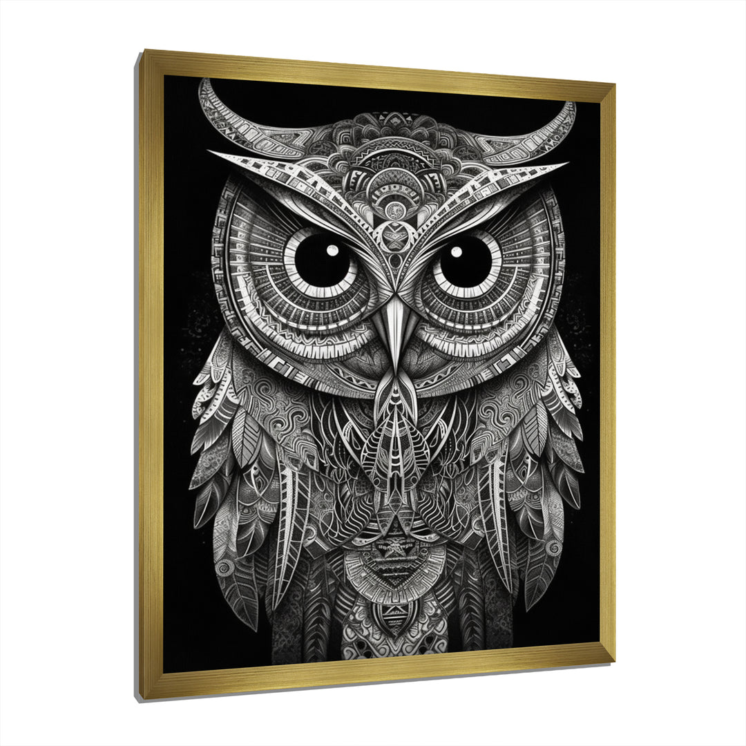 Wisdom Of The White Owl - White Owl Wall Art
