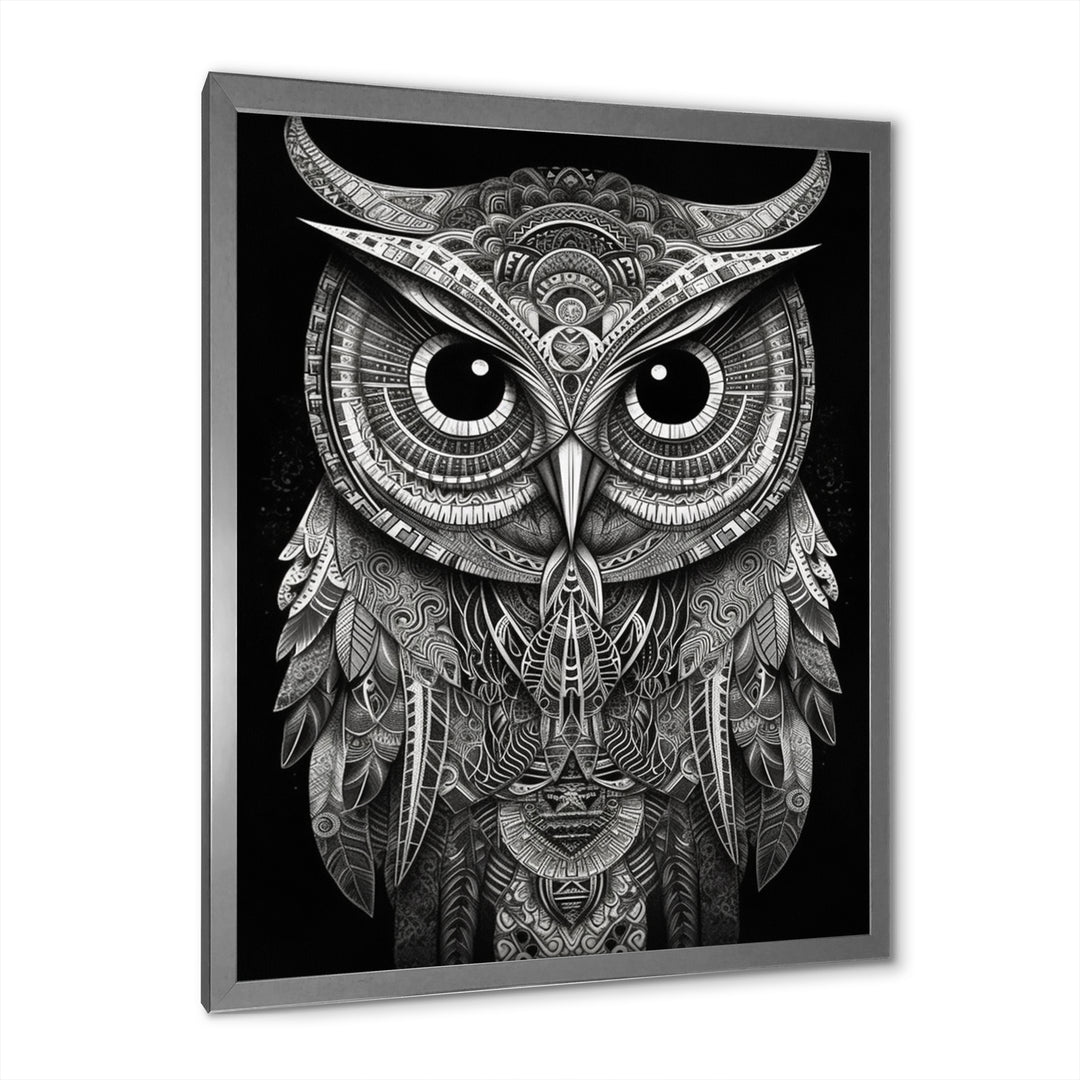Wisdom Of The White Owl - White Owl Wall Art