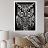 Wisdom Of The White Owl - White Owl Wall Art