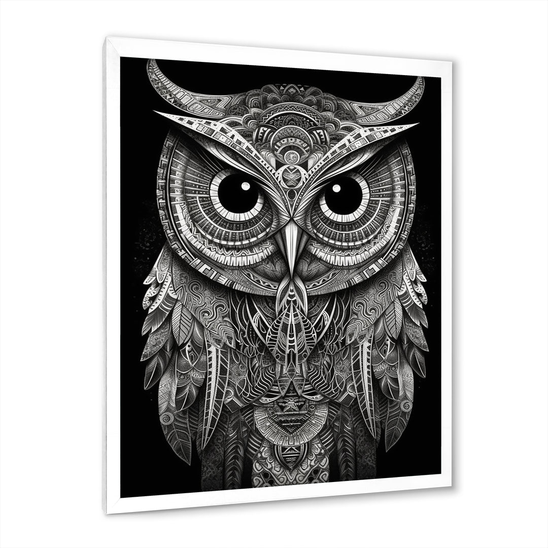 Wisdom Of The White Owl - White Owl Wall Art