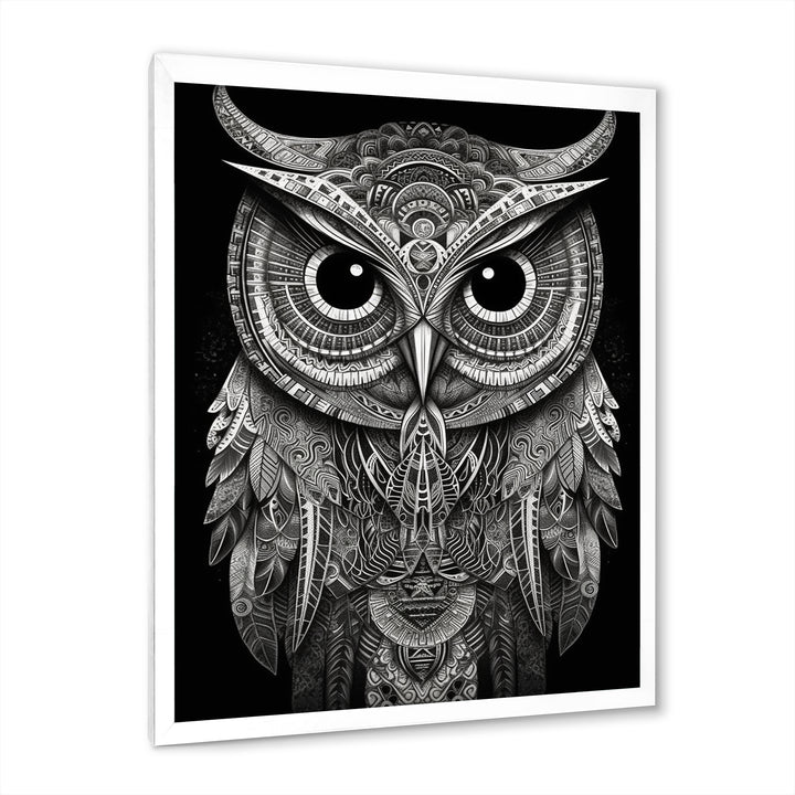 Wisdom Of The White Owl - White Owl Wall Art