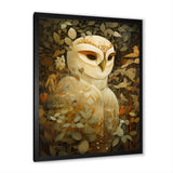 Retro Portrait White Owl Magic - Owl Wall Decor