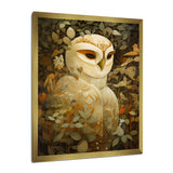 Retro Portrait White Owl Magic - Owl Wall Decor