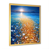 Little Hearts On Tropical Full Moon Beach - Owl Wall Art Prints