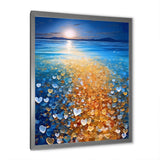 Little Hearts On Tropical Full Moon Beach - Owl Wall Art Prints