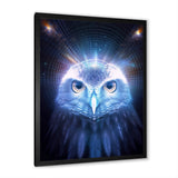 White Owl Majestic Wisdom - Owl Large Canvas Wall Art