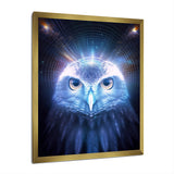 White Owl Majestic Wisdom - Owl Large Canvas Wall Art