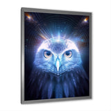 White Owl Majestic Wisdom - Owl Large Canvas Wall Art