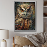 Portrait Of Wise Magical Owl - Owl Home Decor Art