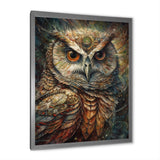 Portrait Of Wise Magical Owl - Owl Home Decor Art