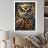 Portrait Of Wise Magical Owl - Owl Home Decor Art
