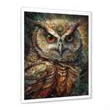 Portrait Of Wise Magical Owl - Owl Home Decor Art