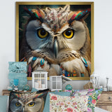 Portrait Of White Owl Wildlife Photography - Owl Bedroom Wall Art