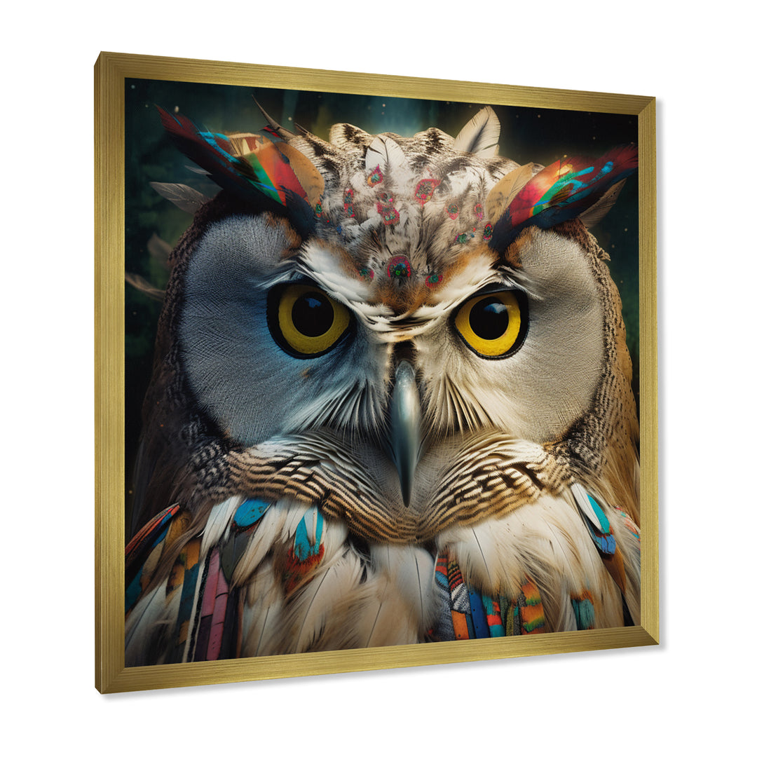 Portrait Of White Owl Wildlife Photography - Owl Bedroom Wall Art