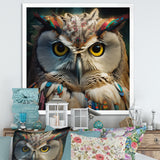 Portrait Of White Owl Wildlife Photography - Owl Bedroom Wall Art