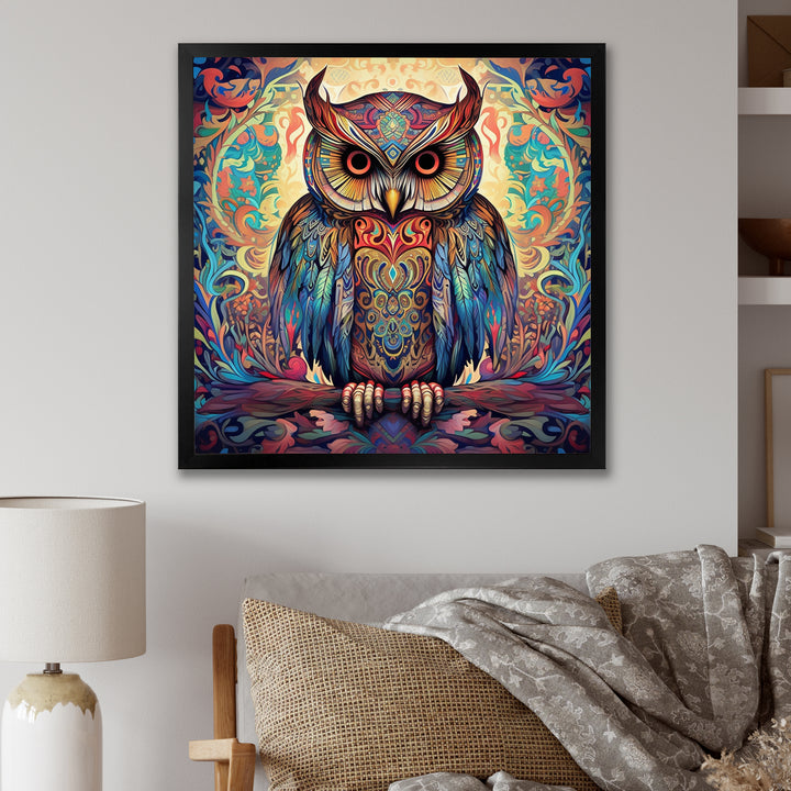 Portrait Of Magical Owl In Enchanted Forest - Owl Wall Art Prints