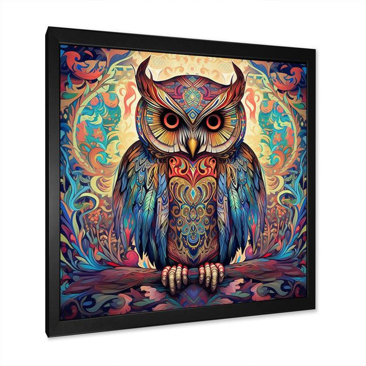 Portrait Of Magical Owl In Enchanted Forest - Owl Wall Art Prints