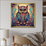 Portrait Of Magical Owl In Enchanted Forest - Owl Wall Art Prints