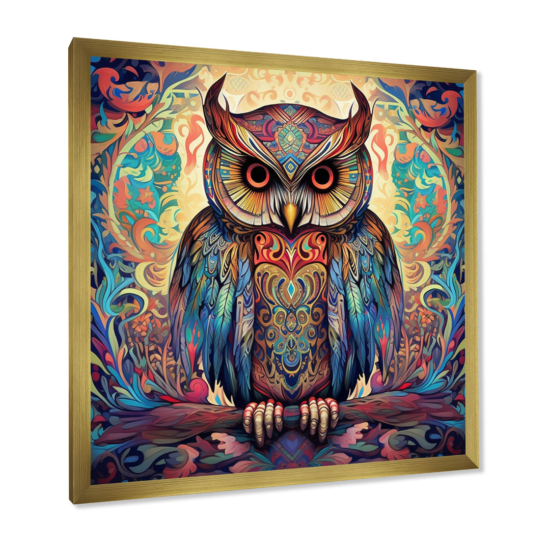 Portrait Of Magical Owl In Enchanted Forest - Owl Wall Art Prints