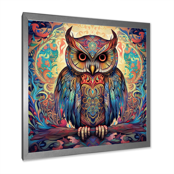 Portrait Of Magical Owl In Enchanted Forest - Owl Wall Art Prints