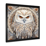 Portrait Of Mythical White Owl - White Owl Wall Art