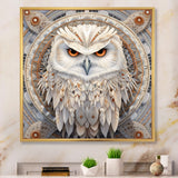 Portrait Of Mythical White Owl - White Owl Wall Art