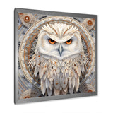 Portrait Of Mythical White Owl - White Owl Wall Art