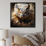 Portrait Of Brown Owl Wildlife Photography - White Owl Wall Art