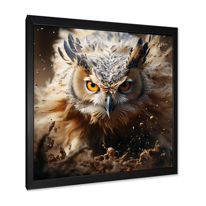 Portrait Of Brown Owl Wildlife Photography - White Owl Wall Art