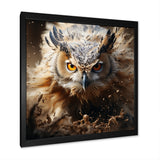 Portrait Of Brown Owl Wildlife Photography - White Owl Wall Art