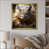 Portrait Of Brown Owl Wildlife Photography - White Owl Wall Art