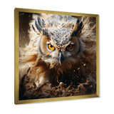 Portrait Of Brown Owl Wildlife Photography - White Owl Wall Art