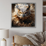Portrait Of Brown Owl Wildlife Photography - White Owl Wall Art