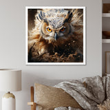 Portrait Of Brown Owl Wildlife Photography - White Owl Wall Art