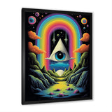 Eye Of Consciousness Surrealistic Landscape - Owl Canvas Wall Art