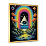 Eye Of Consciousness Surrealistic Landscape - Owl Canvas Wall Art