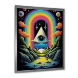 Eye Of Consciousness Surrealistic Landscape - Owl Canvas Wall Art