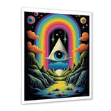 Eye Of Consciousness Surrealistic Landscape - Owl Canvas Wall Art