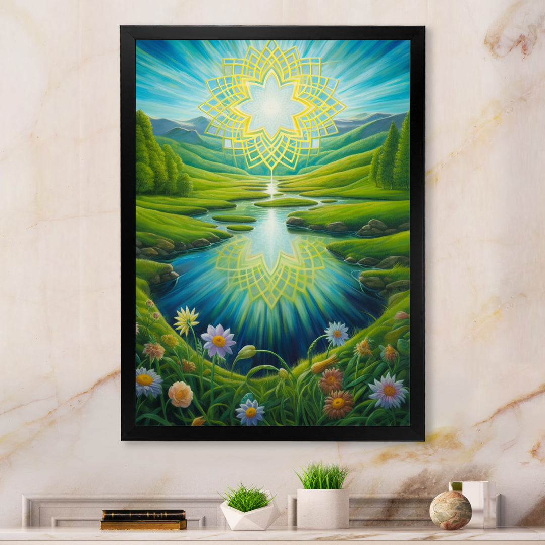 Magical Spring Mandala Over Paradise Valley - Owl Wall Decor