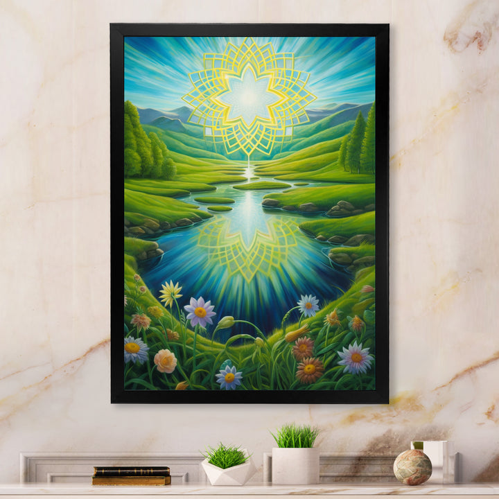 Magical Spring Mandala Over Paradise Valley - Owl Wall Decor