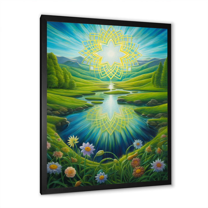 Magical Spring Mandala Over Paradise Valley - Owl Wall Decor