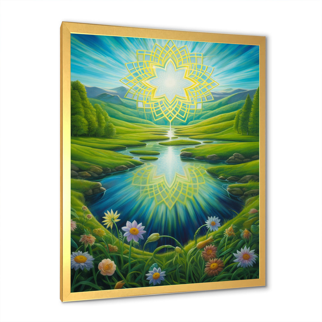 Magical Spring Mandala Over Paradise Valley - Owl Wall Decor