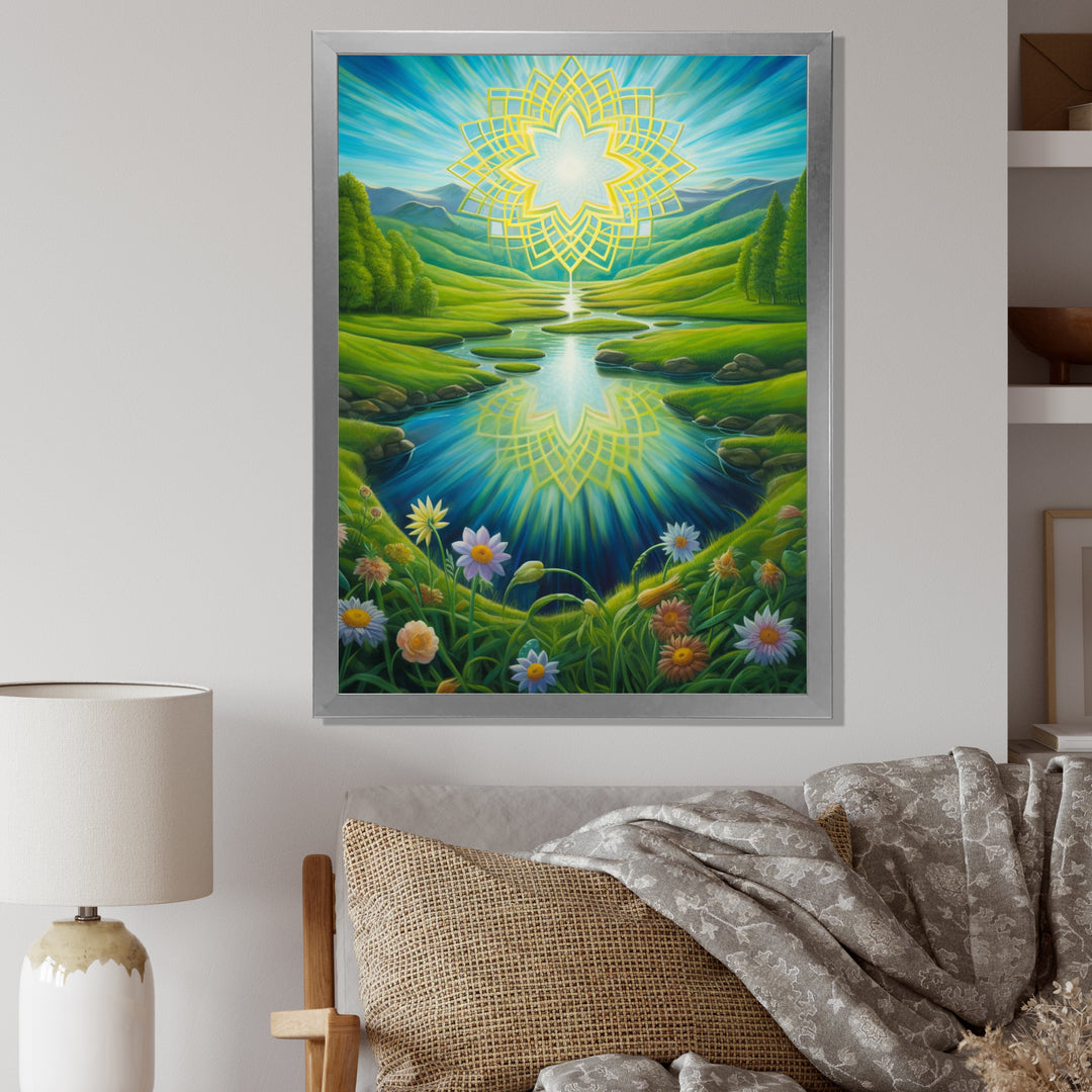 Magical Spring Mandala Over Paradise Valley - Owl Wall Decor