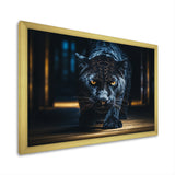 Glorious Black Panther Hunting Wild Nature - Panther Bedroom Wall Art