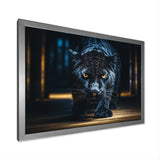 Glorious Black Panther Hunting Wild Nature - Panther Bedroom Wall Art