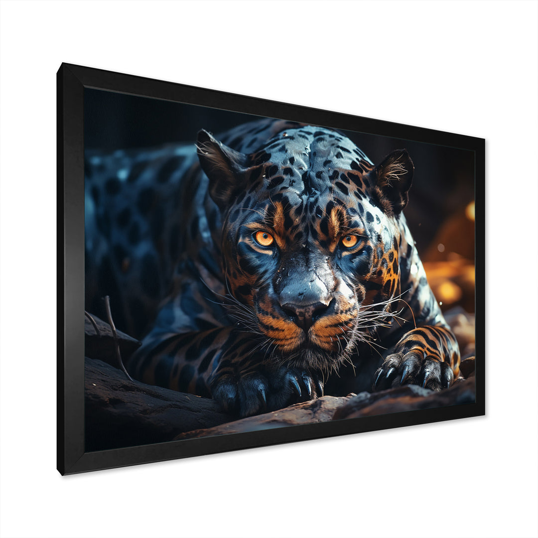 Wild Panter Resting In The Sun - Panther Canvas Wall Art