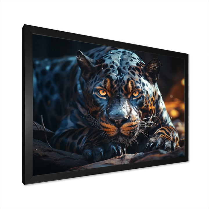 Wild Panter Resting In The Sun - Panther Canvas Wall Art