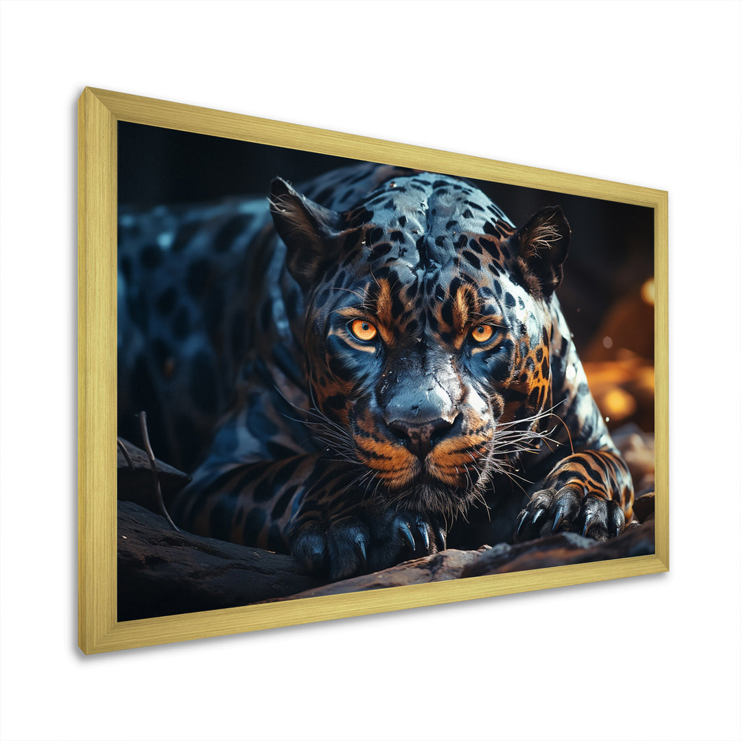 Wild Panter Resting In The Sun - Panther Canvas Wall Art