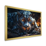 Wild Panter Resting In The Sun - Panther Canvas Wall Art